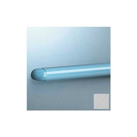 Pawling Accent Rail, Rounded W/Aluminum Retainer, 1-1/8"H x 12'L, Silver Gray EB-25-12-210